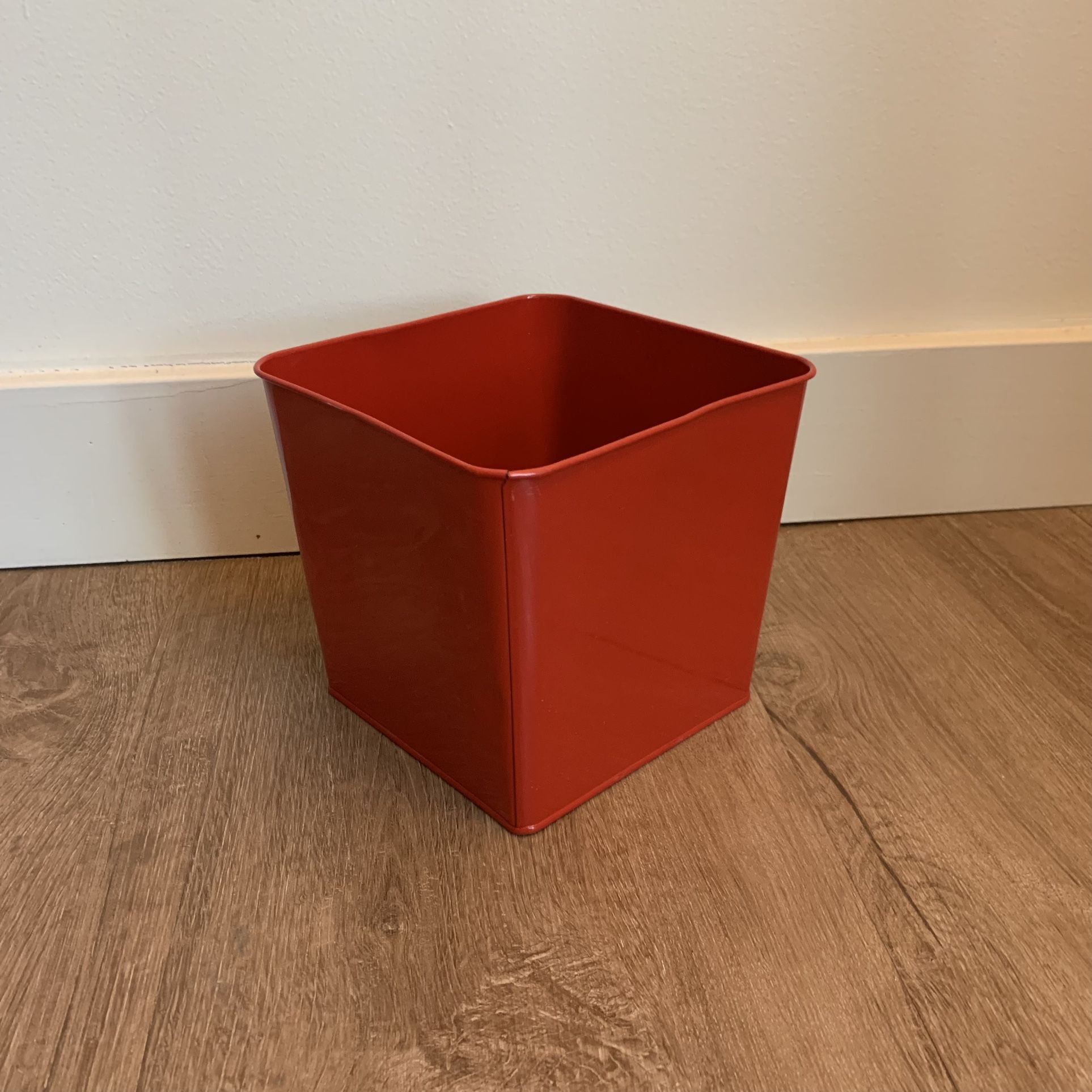 Red Metal Container