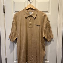 Reserve by Sport Haley Men’s Tan-Gold Golf Polo Shirt, Size: L