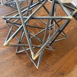 American Art Decor Metal Brass Star Figurine Table Top Decorative 12 inches