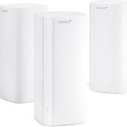 Tenda BE5100 WiFi 7 Mesh WiFi System – Dual-Band Whole-Home Coverage (6,600 Sq. Ft.), 1×2.5G + 2×1G Gigabit Ports, MLO & Ethernet Backhaul for Seamles