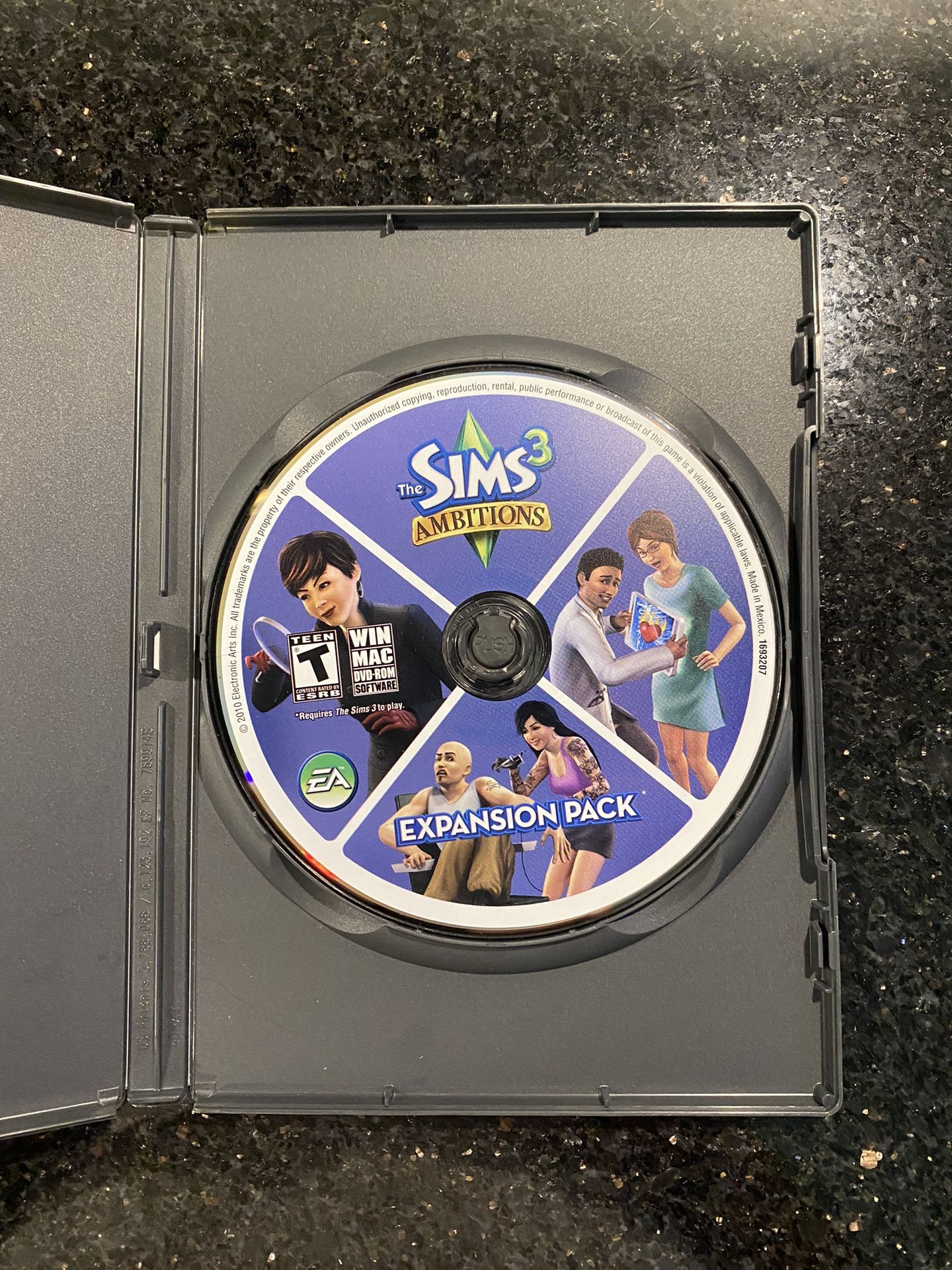 The SiMS 3 Ambitions Expansion Pack for PC with Registration Code Disc Only
