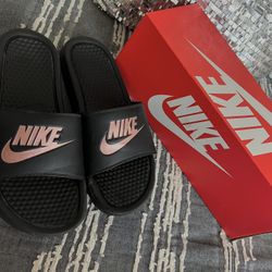 Nike red sales rose slides