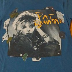 Vintage Pat Benatar Seven The Hard Way Tour Shirt Women's Size Small 