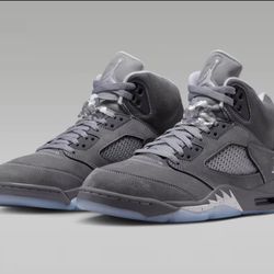 Nike Air Jordan 5 Retro GS Wolf Grey 2026 Size 7y / Women’s 8.5 440888-002 New
