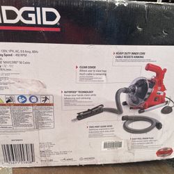 Like NewRIGID happy drain cleaner clears 3/4 – 1 1/2 inch drain lines up to 25 feet