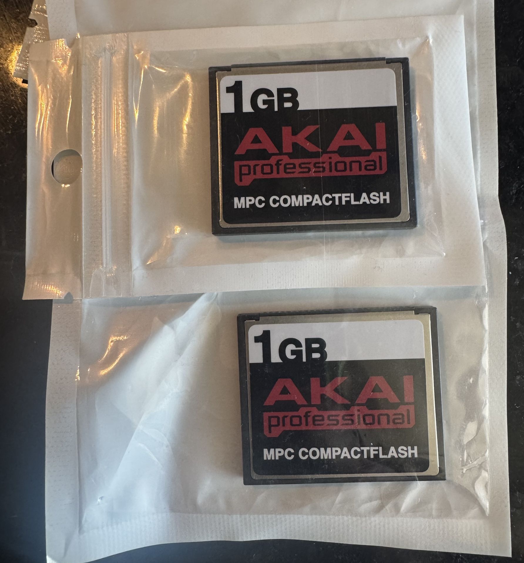 2 Authentic AKAI 1GB Memory Card CF MPC500 MPC1000 2500XL Compact Flash for Samples Drum beats