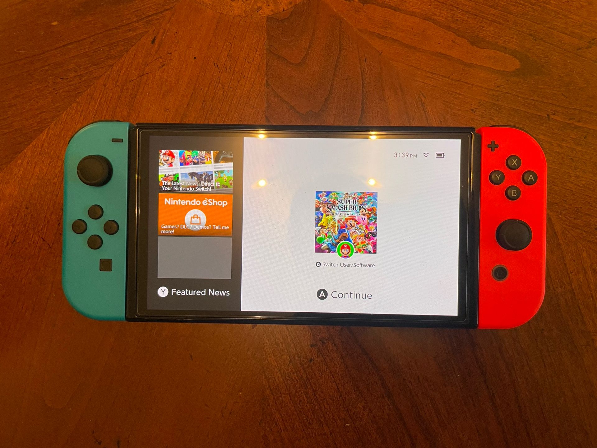 Nintendo Switch Neon Red And Blue