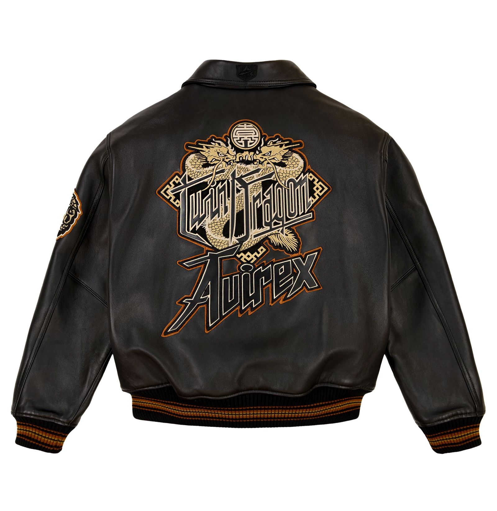 Avirex Twin Dragon Leather Jacket Limited Edition