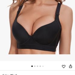 SOLODORO Deep V Bra 34D Black