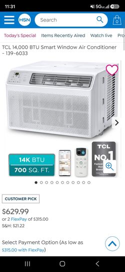 Honeywell Window Air Conditioners
Shop Honeywell
14,000 (DOE) BTU Digital Window Air Conditioner, Remote, LED Display, 4 Modes
