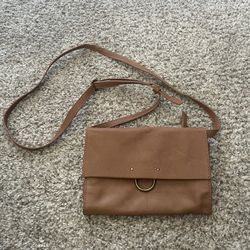 Lucky Brand Brown Leather Crossbody/Clutch