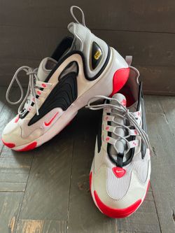 Nike Air Zoom  A00269-105 White/Black/Neon Orange Men’s Sz 9.5