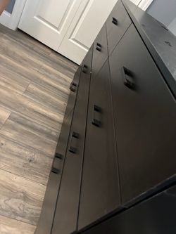 Black shelves