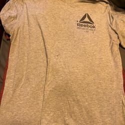 Reebok Grey Tee Shirt Size L