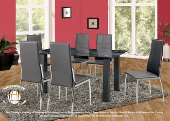 Dining set with 6 chairs at wholesale furniture center