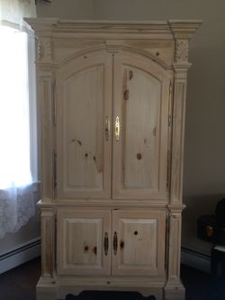 French Country/Farmhouse Armoire and Coffee Table