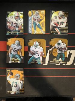 Pinnacle Zenith Miami Dolphin’s 1997 Football Cards
