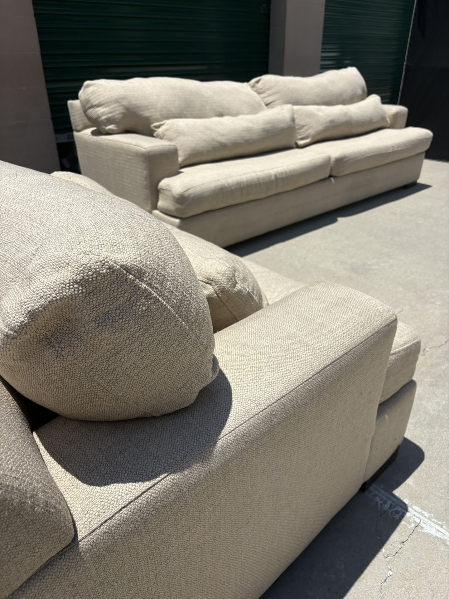 Z-Gallerie Beige Couches 🛻Delivery Available🛻