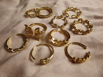 18k Gold plated Brass Zircon Heart Butterfly resizable ring gift for daughter girlfriend mom sister 