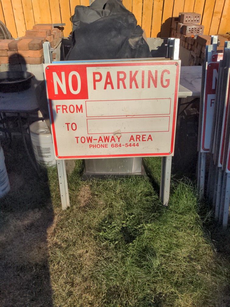 No Parking Signs.