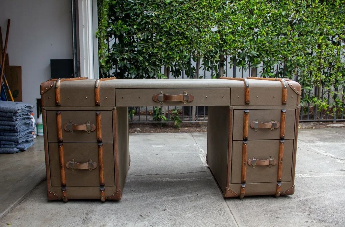 Restoration Hardware- Antique Travel Trunk Desk
