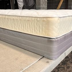Queen Size Mattress-Box Spring And Frame Optional 