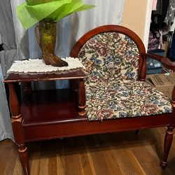 Antique Phone Chair 1950's 