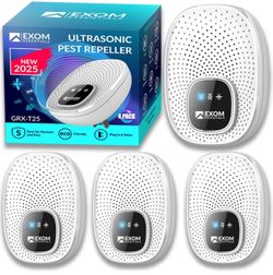 Ultrasonic Pest Control Repeller - Electronic & Ultrasound, Indoor Plug-in Repellent - Get rid of - Rodents, Mice, Squirrels, Bats (4 Pack)