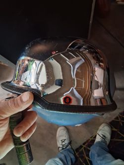 Chrome German Style Half Helmet