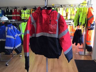 High Visibility Bomber Rain Jacket