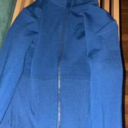 ALO Eclipse Blue BBL corset Zip Up 