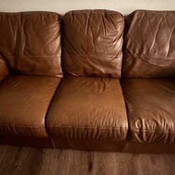 Brown Leather Armchair