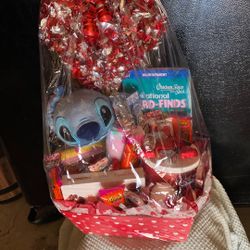 Stitch Valentines Day Gift Basket