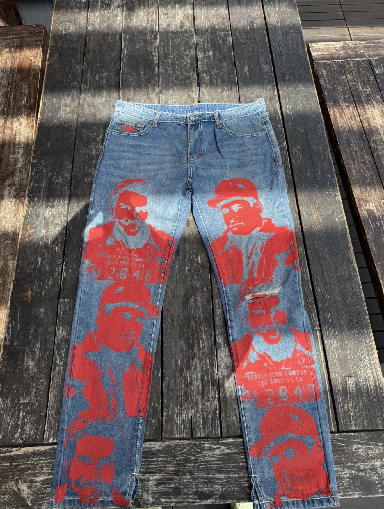 Asaali SS24 Cartel Denim Blue Jeans Infared