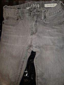 Gap size 10 kids girls skinny gray jeans