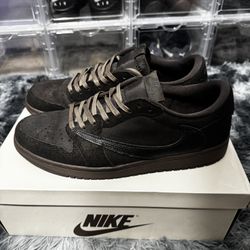 Jordan 1 Low Travis Scott Valeet Brown Size 13