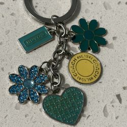 Coach Key Chain Flowers Like New