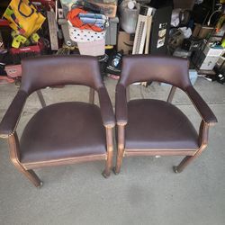 Set Of 2 Rolling Chair 