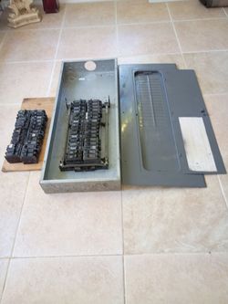 Electric box with breakers