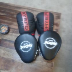 JAYEFO BOXING GLOVES &VALLY COMFY PUNCHING MITS