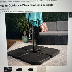 Umbrella base for outdoor patio use