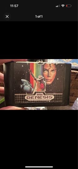 SEGA Michael Jackson's Moonwalker Sega Genesis 16-Bit Game Cartridge