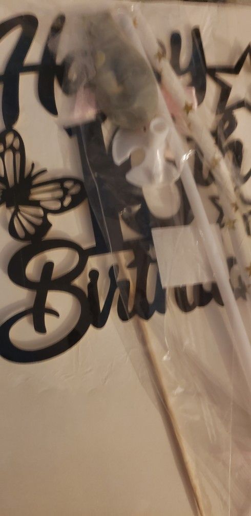 16th Birthday Cake Topper Black Happy 16th Birthday Cake Topper and Balloon Cake Topper 16th Birthday Cake Topper with Star Love Butterfly Cake Topper