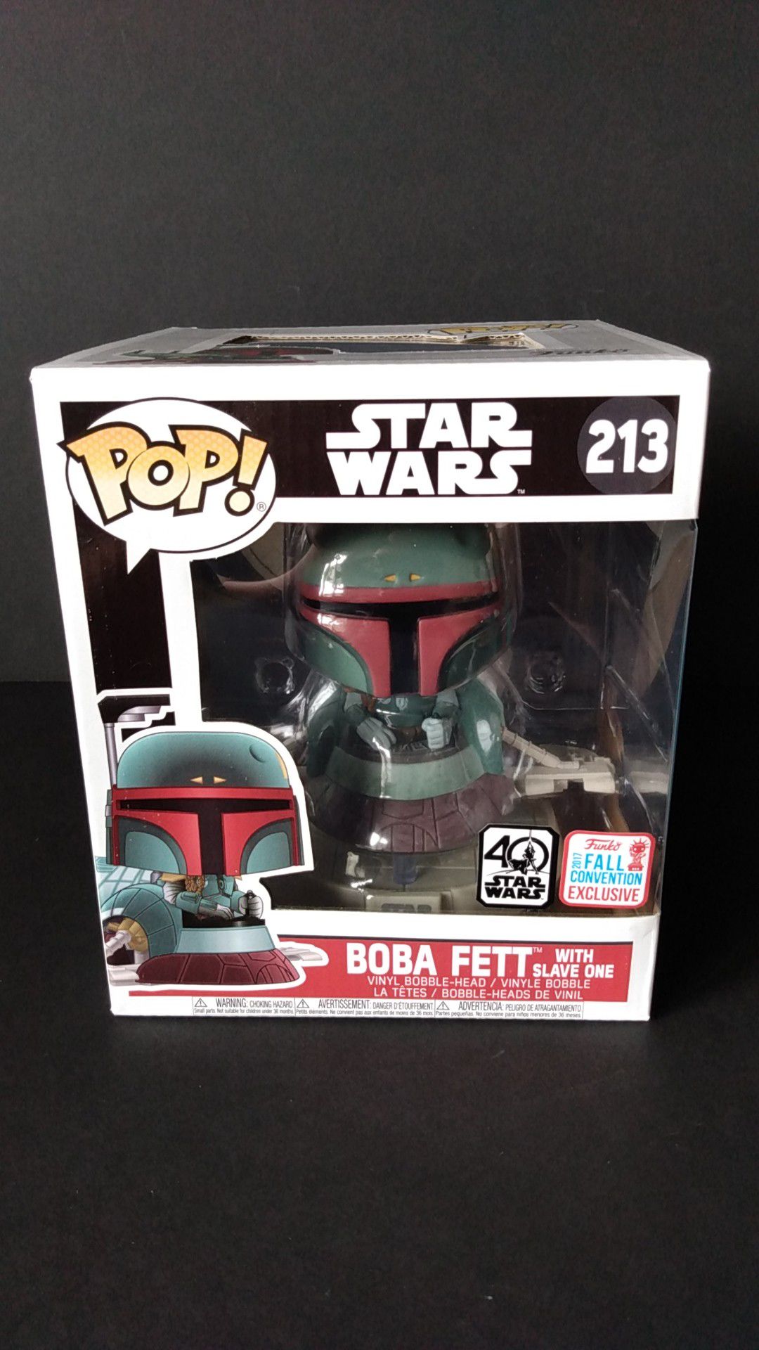 Funko Pop!Fall Convention 2017 Shared Exclusive Boba Fett With Slave One