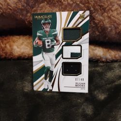 2021. ELIJAH MOORE 07/49  JERSEY PATCH RELIC
