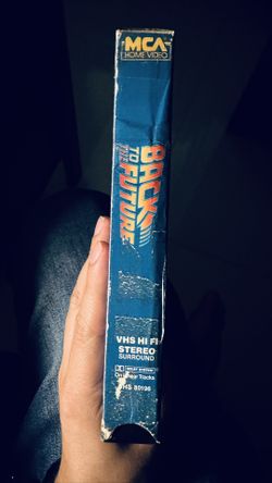 RARE 1986 VHS BACK TO THE FUTURE MCA YELLOW GOLD LOGO 