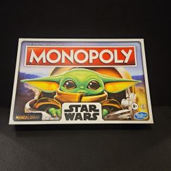 PARKER BROTHERS HASBRO STAR WARS MANDALORIAN MONOPOLY BOARD GAME 2020