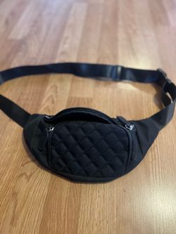 Quilted Black Fanny Pack