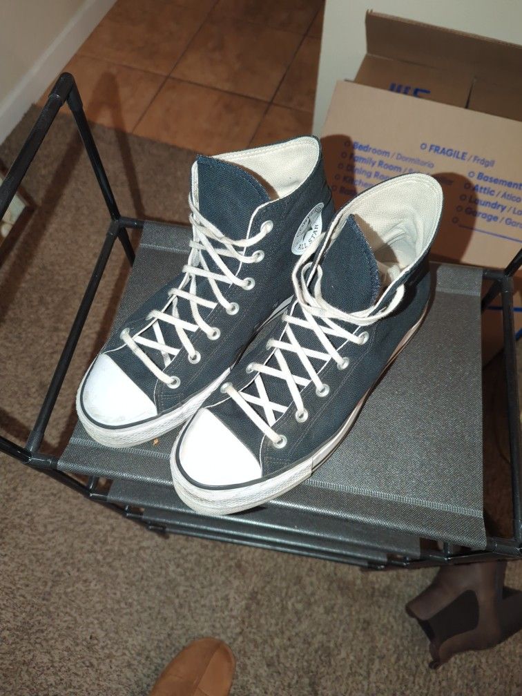 Size 11 Black High Top Converse