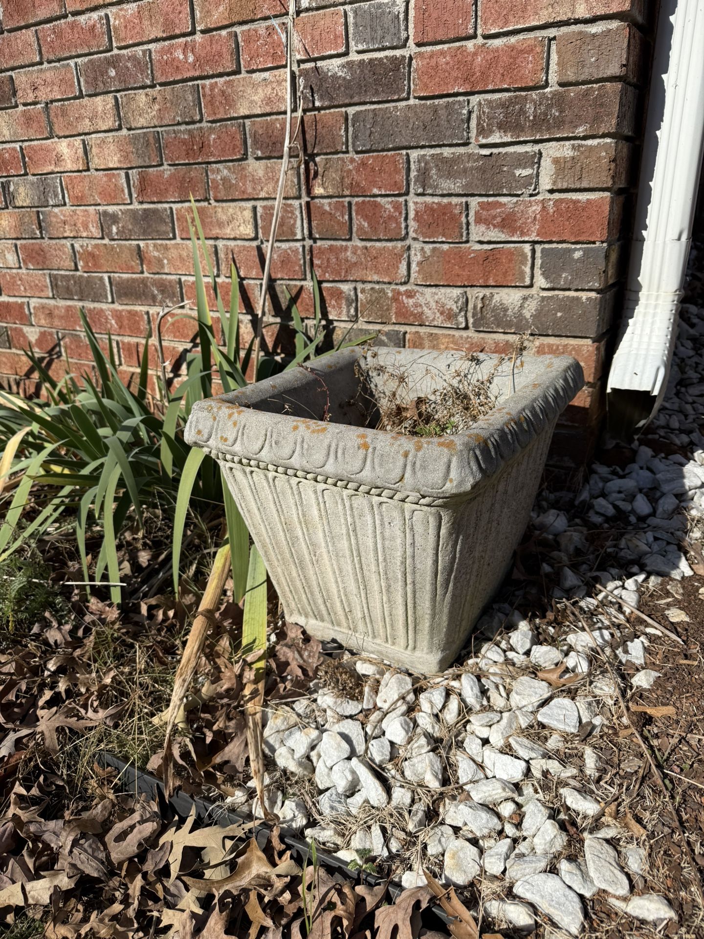 Stone Cement Outdoor Planter